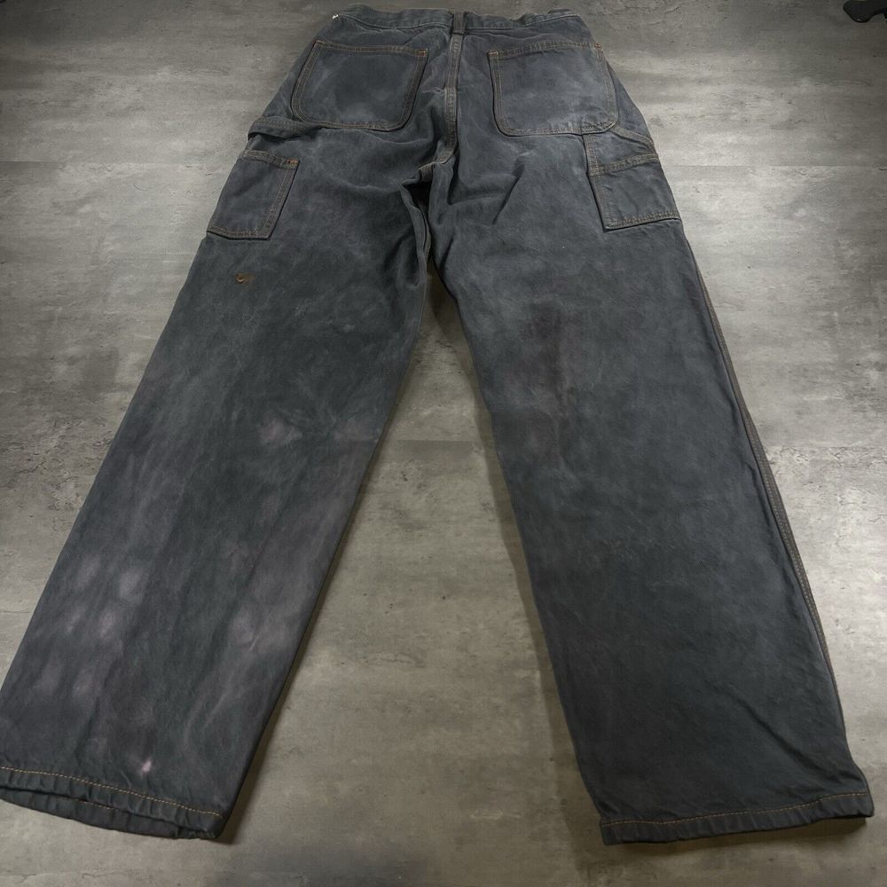Brandy Melville Galt Carpenter Jean Women Gray Black Faded Carpenter Work Chore